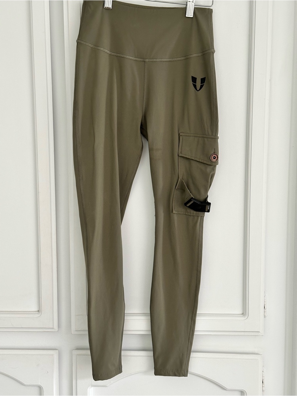 Olive Green Cargo Pocket Performance Joggers